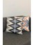 45 x 45 cm Ikat Kırlent Kılıf, El Dokuma Mavi Renk Ikat Yastık Geometrik Desen Yastık Kılıfı, Şık Ev Dekoru 4