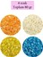 Kesme Cam Boncuk 2mm - 4 Renk - Toplam 80 Gram - Bnc443 1