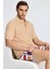 Saf Keten Kum Rengi Polo Yaka T-Shirt 3