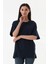 Basic Oversize Bisiklet Yaka Tişört 7