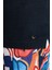 Saf Keten Lacivert Polo Yaka T-Shirt 5