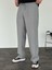 Erkek Baggy Fit Rahat Pamuklu Yumuşak Kumaş Pantolon Gri 1