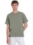 Gri Regular Fit 100% Pamuk Bisiklet Yaka Oversize Tişört 1