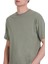 Gri Regular Fit 100% Pamuk Bisiklet Yaka Oversize Tişört 4