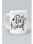 Be Kind Kalp Nazik Ol Kalp Tasarım Baskılı Beyaz Kupa Bardak 1