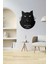 Kedi Temalı Mother Of Cats Modern Tasarımlı Modern Dekoratif Metal Duvar Saati 1