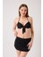 Kadın Dolgulu Takım Etekli Siyah Bikini 1