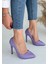 Hillar Lila Cilt Stiletto Ayakkabı - Lisinya 1