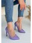 Hillar Lila Cilt Stiletto Ayakkabı - Lisinya 3