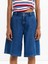 %100 Pamuklu Denim Bermuda Şort 2