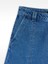 %100 Pamuklu Denim Bermuda Şort 4