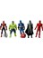 Avengers Işıklı Örümcek Adam Hulk Kaptan Amerika Batman İron Man 5'li Oyun Seti - Süper Kahramanlar 3