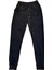 Parlak Kadife Cepli Pantolon Eşofman Pijama Altı Unisex Lastikli Paça Siyah 1