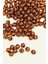 Yuvarlak Boncuk Içten Boncuklu Bileklik Çanta Boncuğu 8 mm 50 gr Kahverengi - BNC469 2