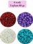 Dökme Cam Kum Boncuk Büyük Boy (6/0) 4 mm - 4 Renk - Toplam 80 Gram - BNC409 1
