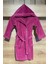 Yumuşak Dokulu Kapüşonlu Çocuk Bornozu - Fuşya - 3-4yaş 1