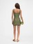 Şık ve Rahat Stretch Mini Elbise Braided Motifli, Fitted Kesim 3