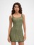 Şık ve Rahat Stretch Mini Elbise Braided Motifli, Fitted Kesim 4