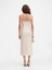 Şık Frayed Fitted Dress Iki Yüzde Bir Kumaş, Zarif ve Modern Tasarım 3