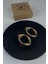 Gold Rose Kaplama Iç Içe Geçmeli Oval Premium Çelik Küpe 2