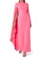 Lydia Pelerinli Maxi Elbise - Pembe 5