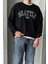 Erkek Seattle Baskılı Oversize Sweatshirt 2