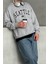 Erkek Seattle Baskılı Oversize Sweatshirt 1