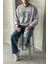 Erkek Seattle Baskılı Oversize Sweatshirt 4