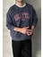 Erkek Seattle Baskılı Oversize Sweatshirt 2