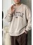 Erkek Seattle Baskılı Oversize Sweatshirt 1