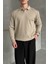 Erkek Polo Yaka Fitilli Oversize Triko Kazak 3