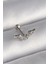 316L Çelik Gümüş Renk Zirkon Taş Detay Kanat Model Tragus Piercing - 1