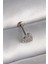 316L Çelik Gümüş Renk Zirkon Taşlı Kalp Model Tragus Piercing - 1