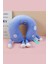 Cheese Memory Foam U Tipi Yastık Mavi 1