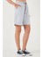 Pamuklu Relaxed Fit Yüksek Bel Cepli Mini Şort Bayan Şort 668YP5384 3