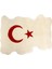 Ay Yıldız Desenli Hakiki Koyun Postu Halı BYRK001 1