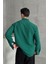 Erkek Oversize Kesim Keten Görünümlü Gömlek 4