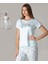 Kısa Kol Yazlık Pijama Takımı Viskon Alperi 780-24 3