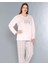 Büyük Beden Battal Uzun Kol Mevsimlik Pijama Takımı Viskon Alperi B790-35 4