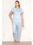 Kısa Kol Mevsimlik Pijama Takımı Viskon Alperi 780-22 1