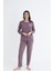 Uzun Kol Mevsimlik Pijama Takımı Viskon Alperi 790-31 2