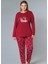 Büyük Beden Battal Uzun Kol Mevsimlik Pijama Takımı Viskon Alperi B790-26 3
