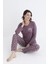 Uzun Kol Mevsimlik Pijama Takımı Viskon Alperi 790-31 3