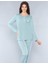 Uzun Kol Mevsimlik Pijama Takımı Viskon Alperi 790-31 4