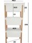 Bienwood Bie 7079 Ahşap Ayaklı 3'lü Plastik Çok Amaçlı Dolap HAVLULUK HEDİYELİ (Oyuncak Dolabı, Mutfak Kiler Dolabı) 2