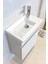 Fit Banyo Dolabı Seti (45 cm Mozambik Gri Aynalı Lavabolu Mdf) 2