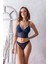 Dantelli Hafif Destekli Bralet ve String Takım Lacivert (MGP31712) 1