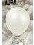 Aura Collection Ivory White Balon (Fildişi Beyazı) - 12 Inç - 5 Adet 1