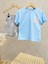 Kabartma Baskılı T-Shirt Müslin Çiçekli Şort Ikili Kız Çocuk Alt Üst Takım 3