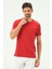 Kırmızı Casual Sıfır Yaka Büyük Beden Bıg Sıze Erkek Tişört 3